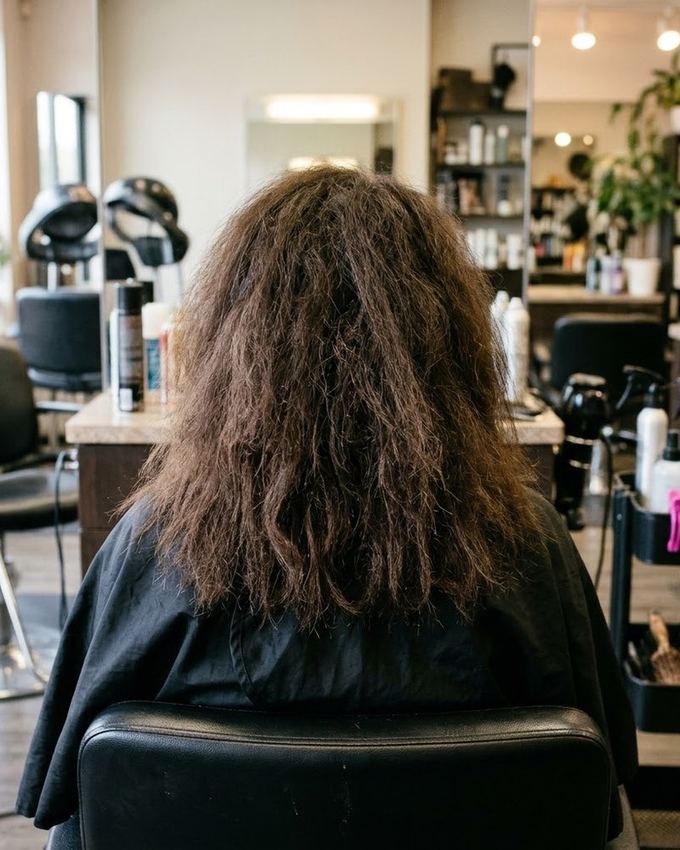 Öncesi - Ayna Parlaklığında Liquid Hair Terapisi