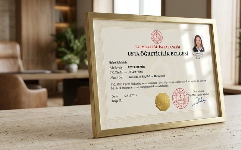 Usta Öğreticilik Belgesi